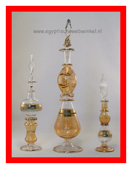 Gouden Sahara parfumflesjes set