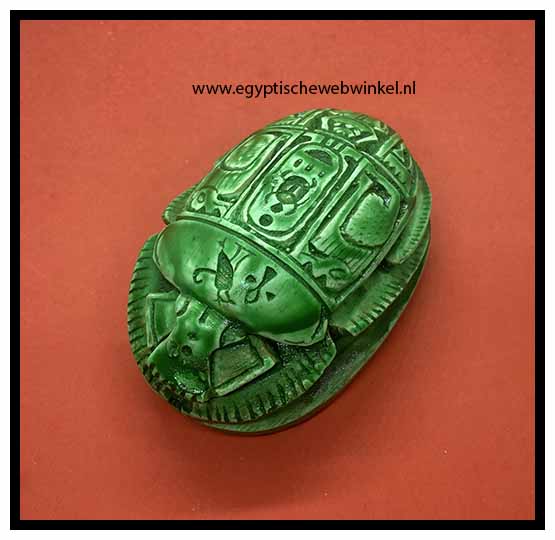 Green scarab stone A